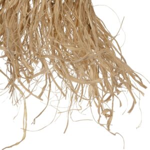 GLOBOSTAR® RIKTA 205-0077 Boho Κρεμαστό Φωτιστικό Οροφής με Ντουί 1 x E27 AC 220-240V IP20 – Μπεζ – M20 x Π20 x Υ30cm