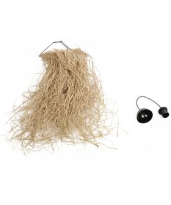 GLOBOSTAR® PIOVERE 205-0078 Boho Κρεμαστό Φωτιστικό Οροφής με Ντουί 1 x E27 AC 220-240V IP20 – Μπεζ – M35 x Π35 x Υ70cm