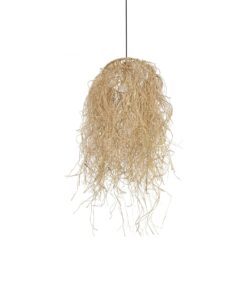 GLOBOSTAR® PIOVERE 205-0078 Boho Κρεμαστό Φωτιστικό Οροφής με Ντουί 1 x E27 AC 220-240V IP20 – Μπεζ – M35 x Π35 x Υ70cm