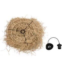 GLOBOSTAR® LIETUS 205-0079 Boho Κρεμαστό Φωτιστικό Οροφής με Ντουί 1 x E27 AC 220-240V IP20 – Μπεζ – M45 x Π45 x Υ50cm