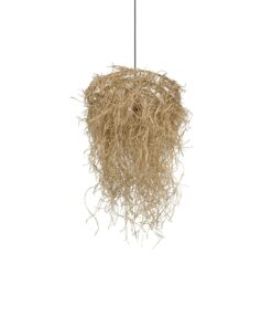 GLOBOSTAR® LIETUS 205-0079 Boho Κρεμαστό Φωτιστικό Οροφής με Ντουί 1 x E27 AC 220-240V IP20 – Μπεζ – M45 x Π45 x Υ50cm
