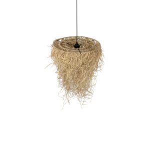 GLOBOSTAR® LIETUS 205-0079 Boho Κρεμαστό Φωτιστικό Οροφής με Ντουί 1 x E27 AC 220-240V IP20 – Μπεζ – M45 x Π45 x Υ50cm