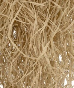 GLOBOSTAR® LIETUS 205-0079 Boho Κρεμαστό Φωτιστικό Οροφής με Ντουί 1 x E27 AC 220-240V IP20 – Μπεζ – M45 x Π45 x Υ50cm