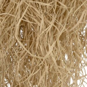 GLOBOSTAR® LIETUS 205-0079 Boho Κρεμαστό Φωτιστικό Οροφής με Ντουί 1 x E27 AC 220-240V IP20 – Μπεζ – M45 x Π45 x Υ50cm