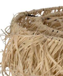 GLOBOSTAR® LIETUS 205-0079 Boho Κρεμαστό Φωτιστικό Οροφής με Ντουί 1 x E27 AC 220-240V IP20 – Μπεζ – M45 x Π45 x Υ50cm