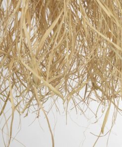 GLOBOSTAR® PLUVIA 205-0080 Boho Κρεμαστό Φωτιστικό Οροφής με Ντουί 1 x E27 AC 220-240V IP20 – Μπεζ – M50 x Π50 x Υ80cm