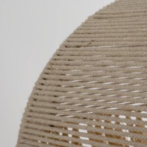 GLOBOSTAR® PLUVIA 205-0080 Boho Κρεμαστό Φωτιστικό Οροφής με Ντουί 1 x E27 AC 220-240V IP20 – Μπεζ – M50 x Π50 x Υ80cm