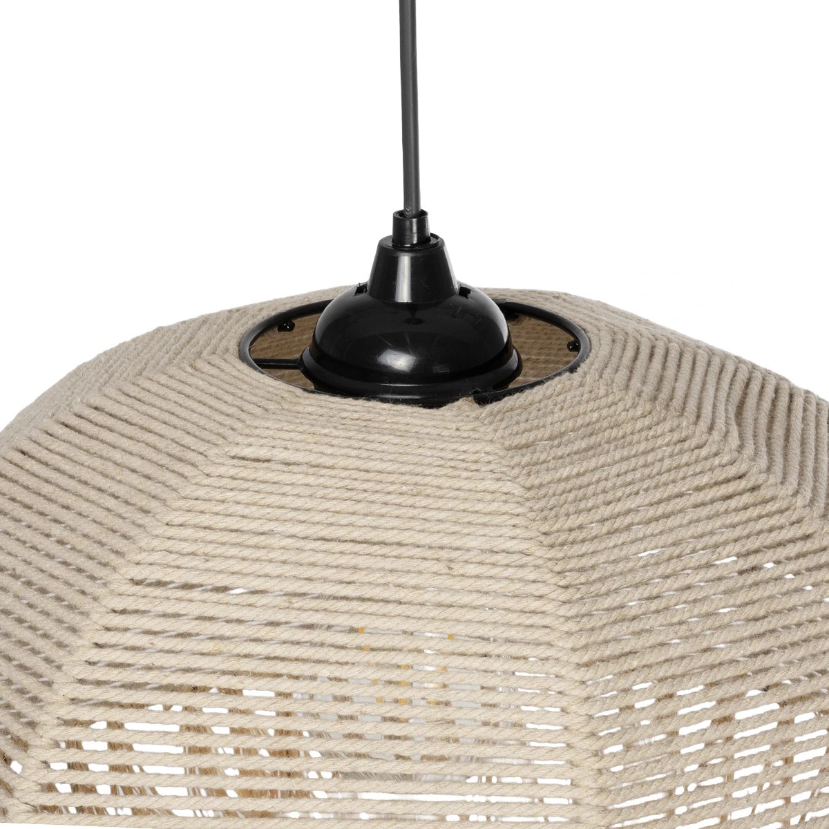 GLOBOSTAR® PLUVIA 205-0081 Boho Κρεμαστό Φωτιστικό Οροφής με Ντουί 1 x E27 AC 220-240V IP20 – Μπεζ – M40 x Π40 x Υ70cm