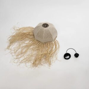 GLOBOSTAR® PLUVIA 205-0081 Boho Κρεμαστό Φωτιστικό Οροφής με Ντουί 1 x E27 AC 220-240V IP20 – Μπεζ – M40 x Π40 x Υ70cm