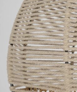 GLOBOSTAR® PLUVIA 205-0082 Boho Κρεμαστό Φωτιστικό Οροφής με Ντουί 1 x E27 AC 220-240V IP20 – Μπεζ – M30 x Π30 x Υ70cm