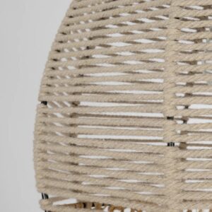 GLOBOSTAR® PLUVIA 205-0082 Boho Κρεμαστό Φωτιστικό Οροφής με Ντουί 1 x E27 AC 220-240V IP20 – Μπεζ – M30 x Π30 x Υ70cm