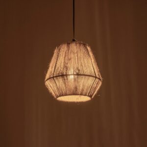 GLOBOSTAR® PULVIS 205-0083 Boho Κρεμαστό Φωτιστικό Οροφής με Ντουί 1 x E27 AC 220-240V IP20 – Μπεζ – M22 x Π22 x Υ22cm