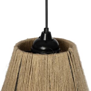 GLOBOSTAR® PULVIS 205-0083 Boho Κρεμαστό Φωτιστικό Οροφής με Ντουί 1 x E27 AC 220-240V IP20 – Μπεζ – M22 x Π22 x Υ22cm