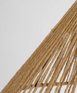 GLOBOSTAR® FUNIS 205-0084 Boho Κρεμαστό Φωτιστικό Οροφής με Ντουί 1 x E27 AC 220-240V IP20 – Μπεζ – M25 x Π25 x Υ16cm