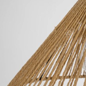 GLOBOSTAR® FUNIS 205-0084 Boho Κρεμαστό Φωτιστικό Οροφής με Ντουί 1 x E27 AC 220-240V IP20 – Μπεζ – M25 x Π25 x Υ16cm