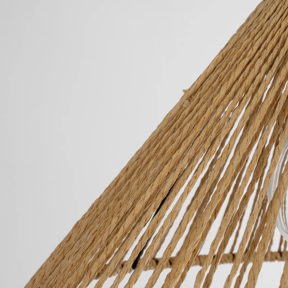 GLOBOSTAR® FUNIS 205-0084 Boho Κρεμαστό Φωτιστικό Οροφής με Ντουί 1 x E27 AC 220-240V IP20 – Μπεζ – M25 x Π25 x Υ16cm