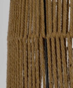 GLOBOSTAR® SAFA 205-0085 Boho Κρεμαστό Φωτιστικό Οροφής με Ντουί 1 x E27 AC 220-240V IP20 – Μπεζ – M30 x Π30 x Υ26cm