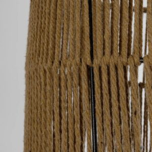 GLOBOSTAR® SAFA 205-0085 Boho Κρεμαστό Φωτιστικό Οροφής με Ντουί 1 x E27 AC 220-240V IP20 – Μπεζ – M30 x Π30 x Υ26cm