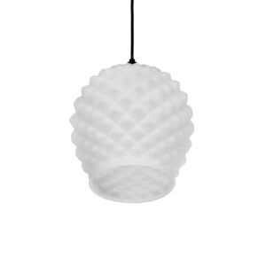 GLOBOSTAR® KEGEL 206-0005 Μοντέρνο Κρεμαστό Φωτιστικό Οροφής με Ντουί 1 x E27 AC 220-240V IP20 – Λευκό – Μ19 x Π19 x Υ19cm