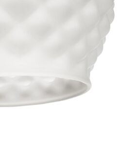 GLOBOSTAR® KEGEL 206-0005 Μοντέρνο Κρεμαστό Φωτιστικό Οροφής με Ντουί 1 x E27 AC 220-240V IP20 – Λευκό – Μ19 x Π19 x Υ19cm