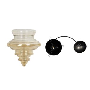 GLOBOSTAR® CORTE 206-0029 Μοντέρνο Κρεμαστό Φωτιστικό Οροφής με Ντουί 1 x E27 AC 220-240V IP20 – Mελί – Μ25 x Π25 x Υ30cm