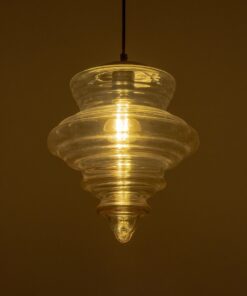 GLOBOSTAR® CORTE 206-0029 Μοντέρνο Κρεμαστό Φωτιστικό Οροφής με Ντουί 1 x E27 AC 220-240V IP20 – Mελί – Μ25 x Π25 x Υ30cm