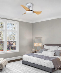 it-Lighting Elsinore -15W 3CCT LED Fan Light in White with Wooden Color (102000410)