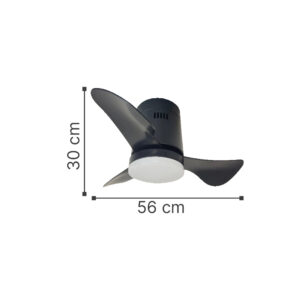 it-Lighting Elsinore -15W 3CCT LED Fan Light in White with Wooden Color (102000410)