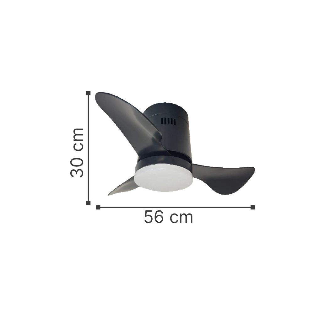 it-Lighting Elsinore -15W 3CCT LED Fan Light in White with Wooden Color (102000410)