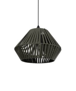 GLOBOSTAR® NUI 205-0069 Boho Κρεμαστό Φωτιστικό Οροφής με Ντουί 1 x E27 AC 220-240V IP20 – Πρασίνο – M36 x Π36 x Υ27cm