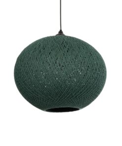 GLOBOSTAR® SOLEI 205-0013 Boho Κρεμαστό Φωτιστικό Οροφής με Ντουί 1 x E27 AC 220-240V IP20 – Πράσινο – M40 x Π40 x Υ36cm