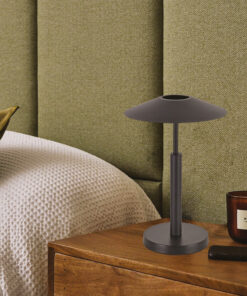 Inlight Επιτραπέζιο φωτιστικό σε μαύρο χρώμα LED 10W D:28x45cm (3063-Black)