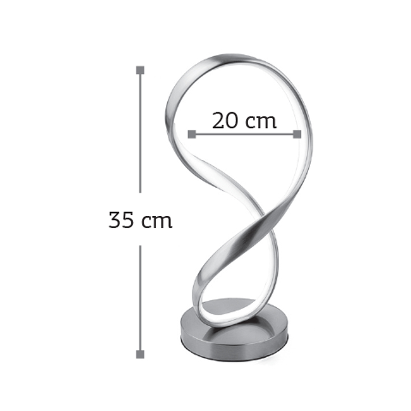 InLight Επιτραπέζιο φωτιστικό από αλουμίνιο σε χρυσή ματ απόχρωση (3461-GL)