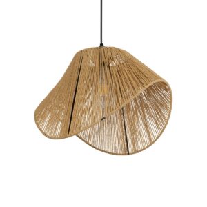 GLOBOSTAR® ECLAIR 205-0030 Boho Κρεμαστό Φωτιστικό Οροφής με Ντουί 1 x E27 AC 220-240V IP20 – Μπεζ – M41 x Π27 x Υ29cm