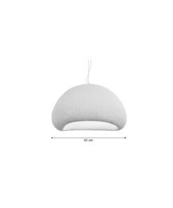 Inlight Κρεμαστό φωτιστικό από Fiberglass 1XE27 D:50cm (4067-Β)