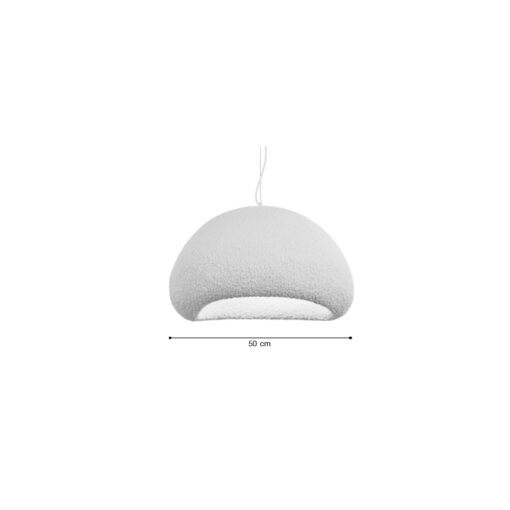 Inlight Κρεμαστό φωτιστικό από Fiberglass 1XE27 D:50cm (4067-Β)