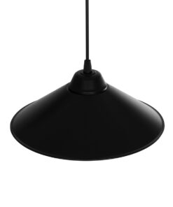 GLOBOSTAR® FONTE 203-0080 Μοντέρνο Κρεμαστό Φωτιστικό Οροφής με Ντουί 1 x E27 AC 220-240V IP20 – Μαύρο – Μ25.5 x Π25.5 x Υ10cm