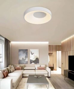 Inlight Πλαφονιέρα οροφής LED 36W 3CCT από μαύρο μέταλλο και ακρυλικό D:48x9cm (42040-Black)