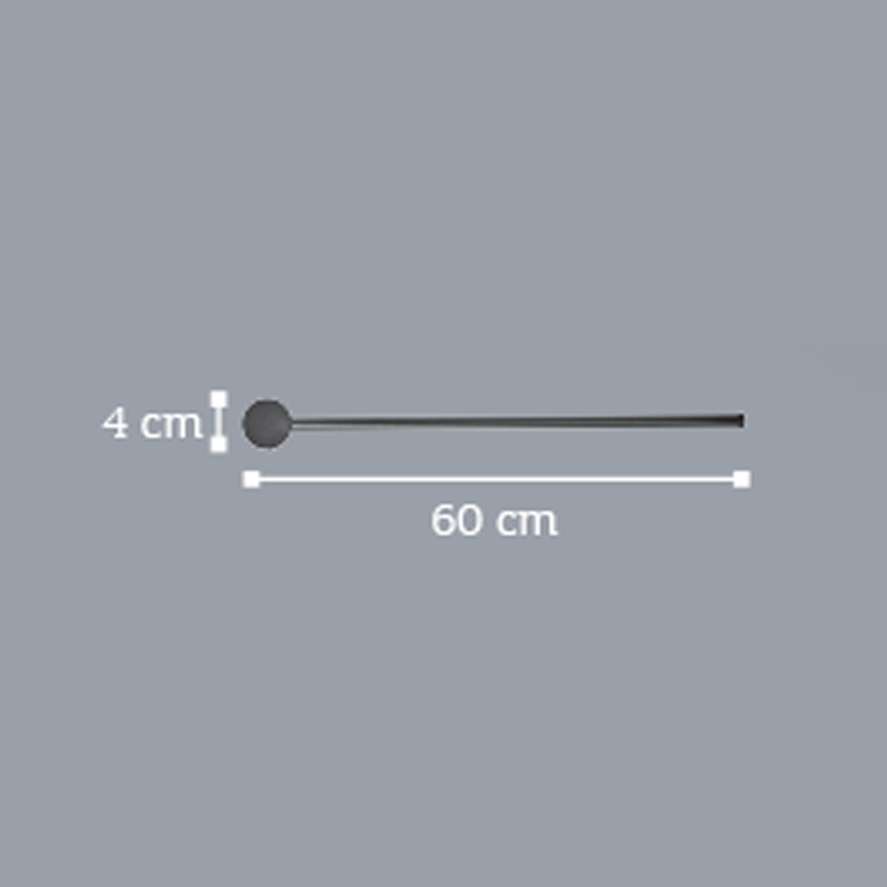 InLight Επιτοίχιο φωτιστικό LED 7W 3000K από μαύρο μέταλλο D:60cm (43014-Black)