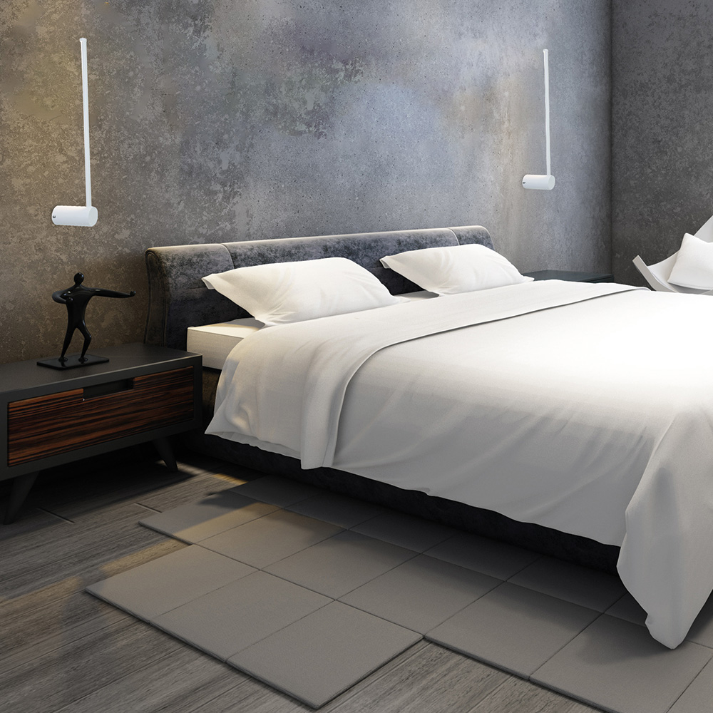 InLight Επιτοίχιο φωτιστικό LED 7W 3000K από λευκό μέταλλο D:60cm (43014-White)