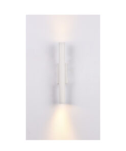 Inlight Επιτοίχιο φωτιστικό LED 2*5W 3000K σε λευκή απόχρωση απο αλουμίνιο D:30x6cm (43061-White)