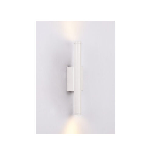 Inlight Επιτοίχιο φωτιστικό LED 2*5W 3000K σε λευκή απόχρωση απο αλουμίνιο D:30x6cm (43061-White)