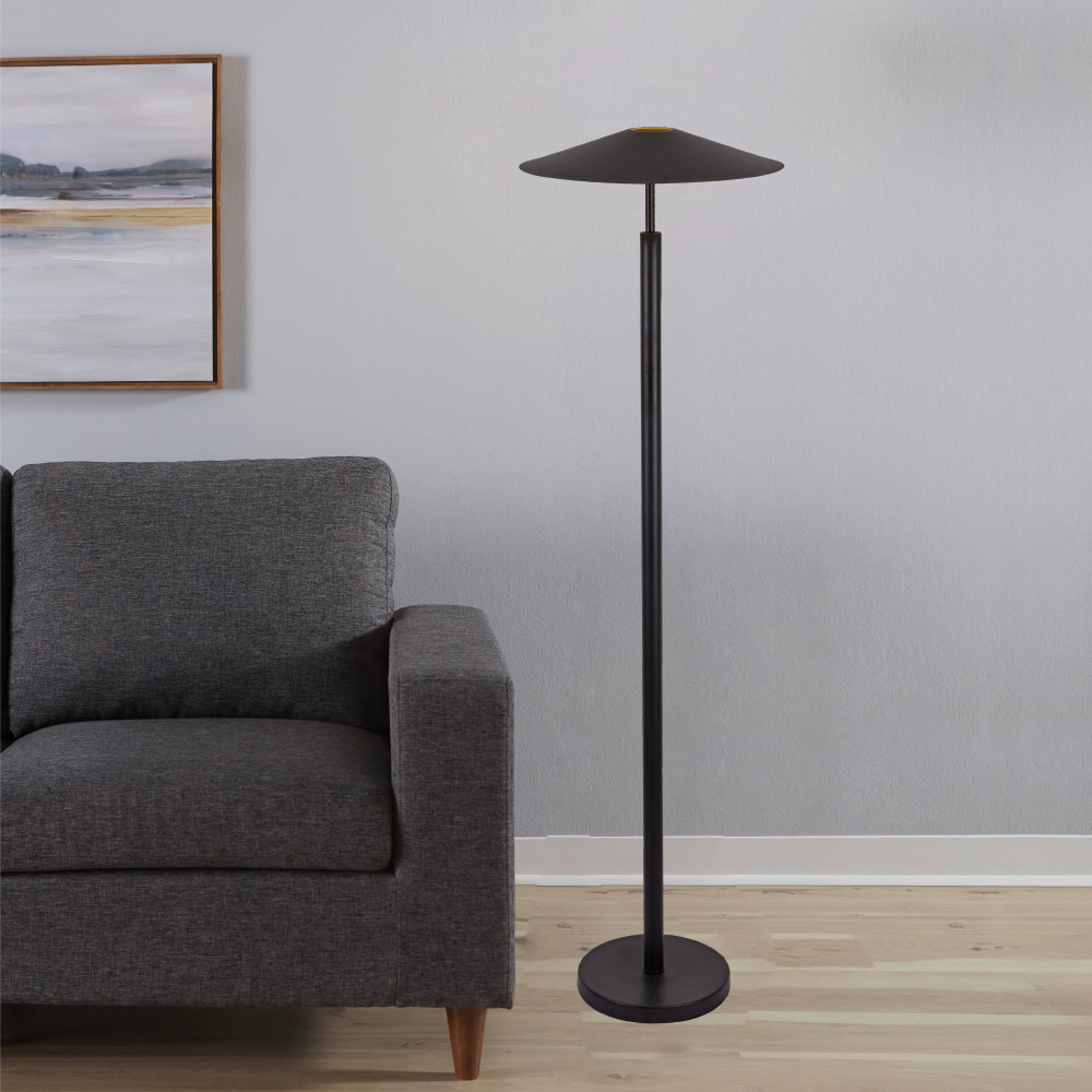 Inlight Eπιδαπέδιο φωτιστικό LED σε μαύρο χρώμα απο μέταλλο, 48x142cm (45033-Black)