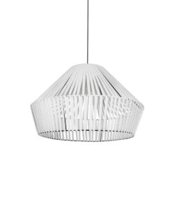 GLOBOSTAR® NUI 205-0064 Boho Κρεμαστό Φωτιστικό Οροφής με Ντουί 1 x E27 AC 220-240V IP20 – Λευκό – M60 x Π60 x Υ41cm