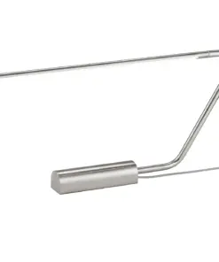 Trio Lighting Επιτραπέζιο Φωτιστικό Γραφείου LED OLEA 6.5W Dimmable 620lm CCT Νίκελ Ματ – 554310107