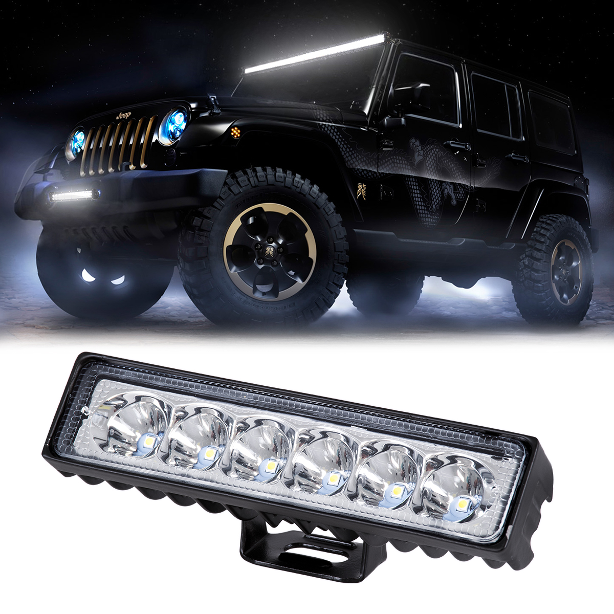 GloboStar® 85448 PRO Series Μπάρα Σήμανσης – Φώτα Ημέρας – DRL για Αυτοκίνητα & Φορτηγά LED CREE XBD 18W 1800lm DC 10-30V Αδιάβροχη IP65 Ψυχρό Λευκό 6000K