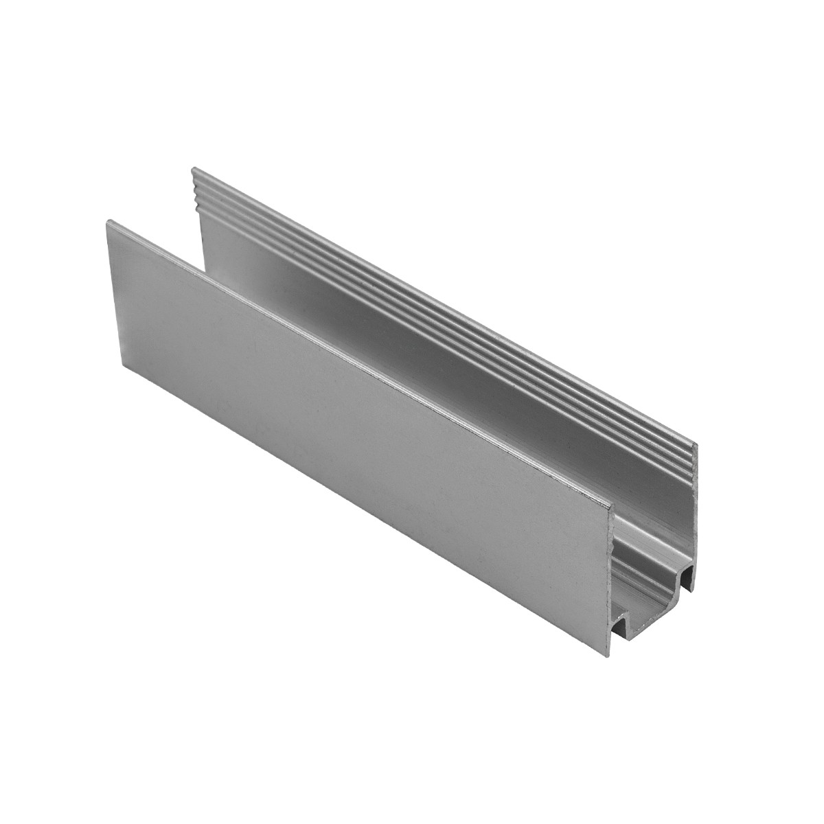 GloboStar® 70649 Αλουμίνια Βάση Στήριξης για Neon Flex 120° – Ασημί -Μ4.8 x Π1.4 x Υ1.3cm