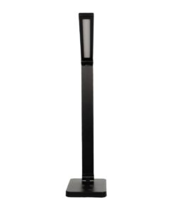 GLOBOSTAR® TEBLA 60482 Μοντέρνο Επιτραπέζιο Φωτιστικό Γραφείου με Ασύρματη Φόρτιση 5W 1A LED 5W 500lm 120° AC 220-240V IP20 Ρυθμιζόμενο Λευκό CCT με Αφή 2700K/4500K/6000K Dimmable – Bridgelux SMD Chip – Μαύρο – Μ11 x Π31 x Υ52cm – 2 Χρόνια Εγγύηση