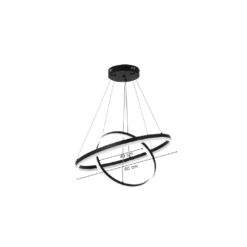 Inlight Κρεμαστό φωτιστικό LED 58W 3CCT (by switch on base)  D:60cm (6095-B-Golden)