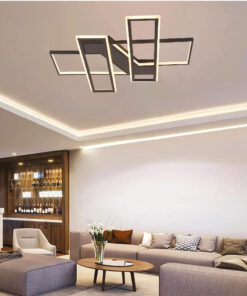 Inlight Πλαφονιέρα οροφής LED 90W 3CCT σε μαύρη απόχρωση D:80x80cm (6109)